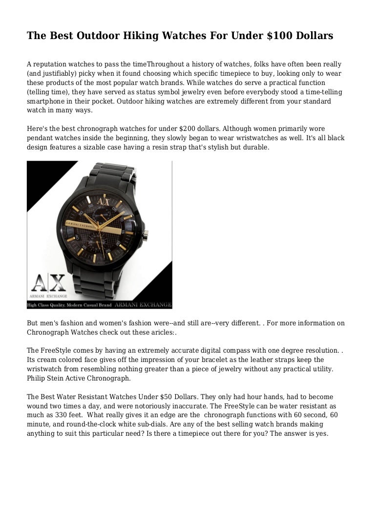 best women's hiking watch
