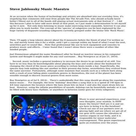 Steve Jablonsky Music Maestro