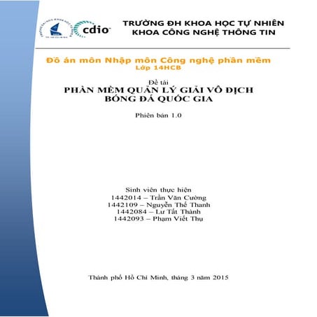 Quản lý giải vô địch bóng đá quốc gia