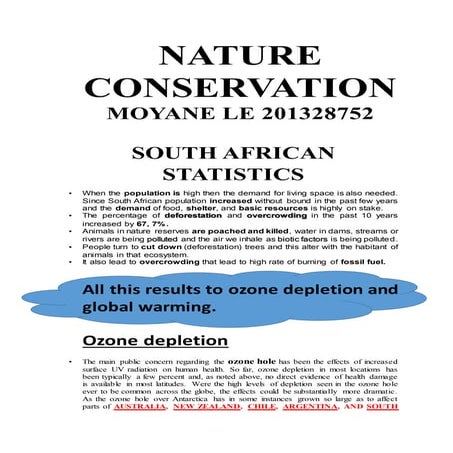NATURE CONSERVATION TASK 