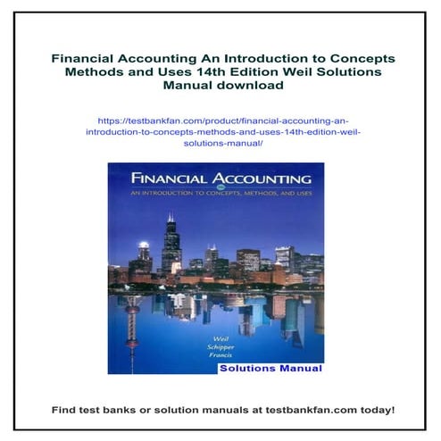 Financial Accounting An Introduction to Concepts Methods and Uses 14th Editio...