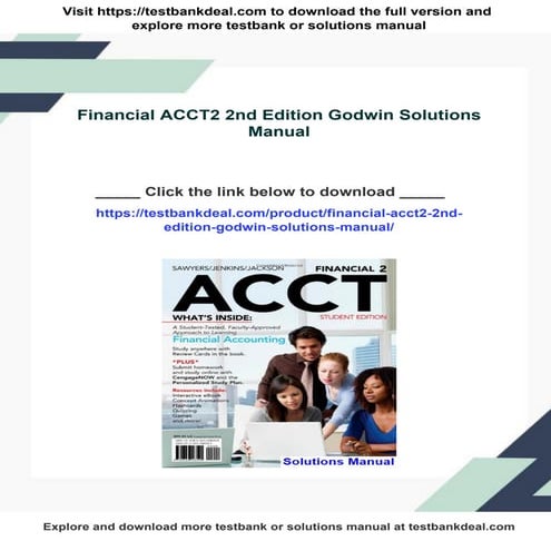 Financial ACCT2 2nd Edition Godwin Solutions Manual