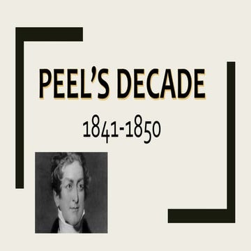 Peel's decade