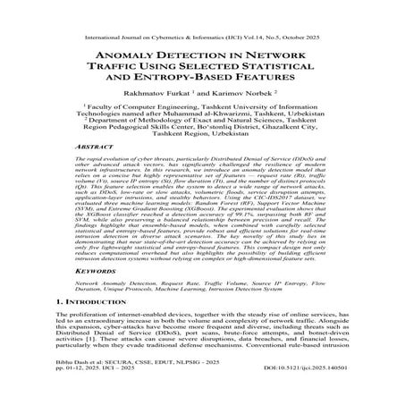 Anomaly Detection in Network Traffic using Machine Learning.pptx
