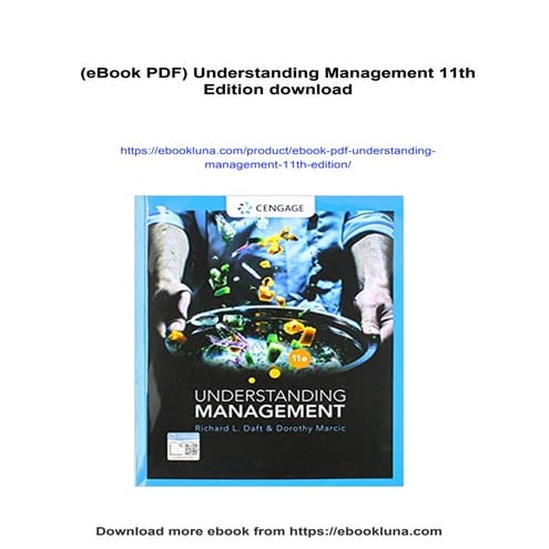 (eBook PDF) Understanding Management 11th Edition
