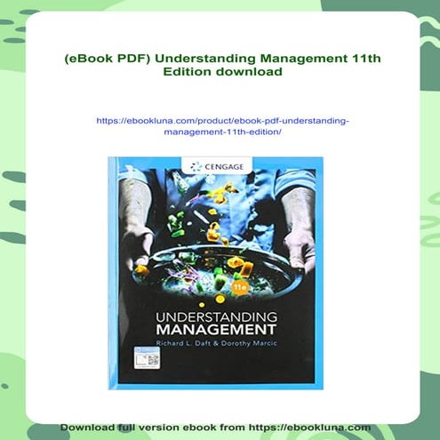 (eBook PDF) Understanding Management 11th Edition