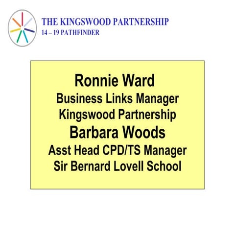 Ms Barbara Woods and Ms Ronnie Ward, from Sir Bernard Lovell School | PPT