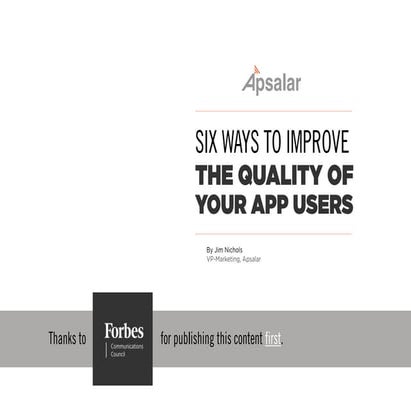 6 Ways to Improve the Quality of Your App Users