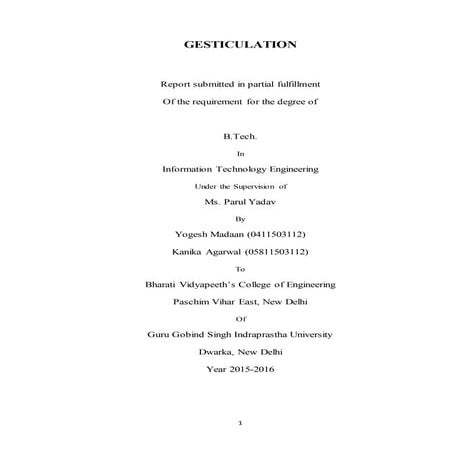 Minor Project Final Report