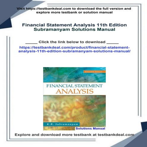 FINANCIAL STATEMENT ANALYSIS K R SUBRAMANYAM PDF visual data 3