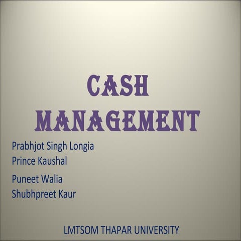 14685550 cash-management-presentation
