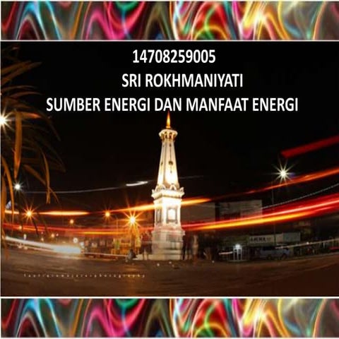 14708259005 sumber energi dan manfaat energi