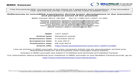 Biomarkers Clinical Research