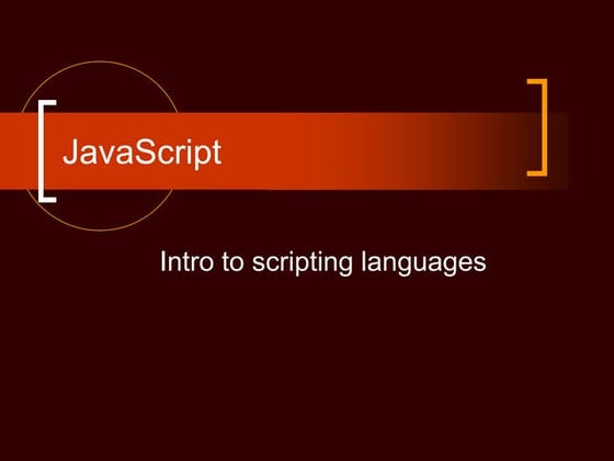 Computer Science:JavaScript | PPT
