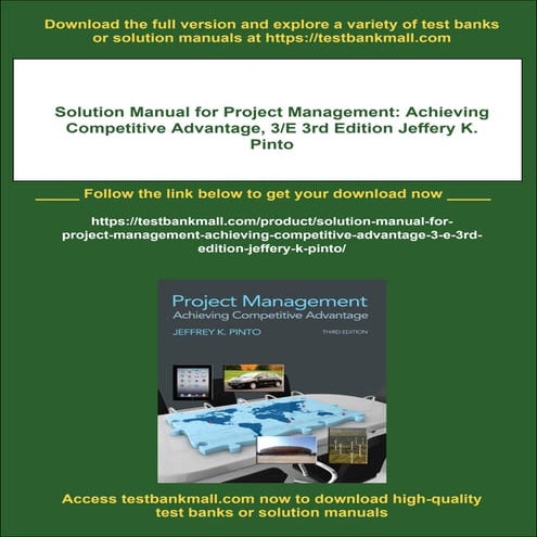 Solution Manual for Project Management: Achieving Competitive Advantage, 3/E ...