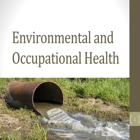 presentation on Environmental and occupational health