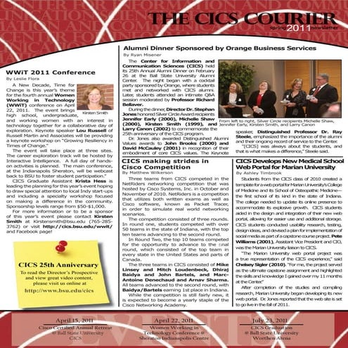 Newsletter_CICS_Spring2011
