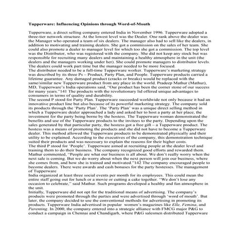 tupperware case | DOC