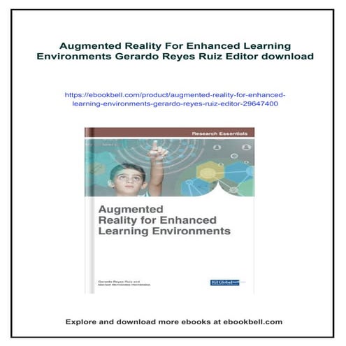 Augmented Reality For Enhanced Learning Environments Gerardo Reyes Ruiz ...