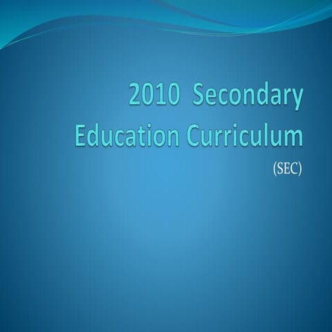 Secondary Education