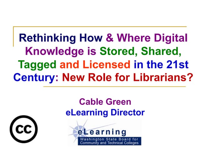 New Role for Librarians?