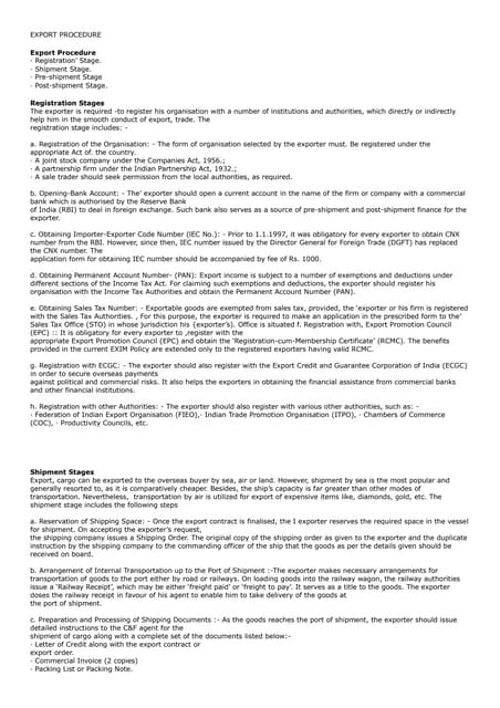 A closer look at Export License Procedures