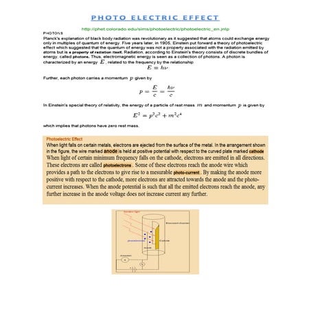 Photo-Elctric Effect
