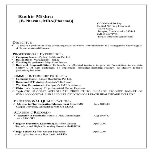Ruchir Mishra  Resume.