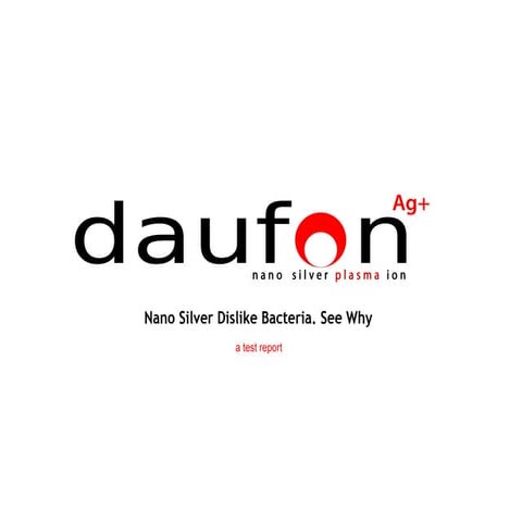 Daufon Nano Silver Test Report