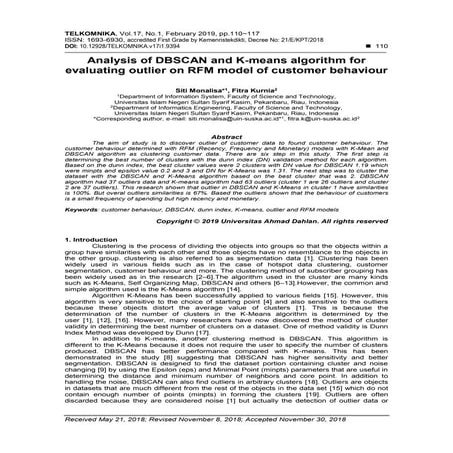 Customer segmentation with RFM models and demographic variable using ...