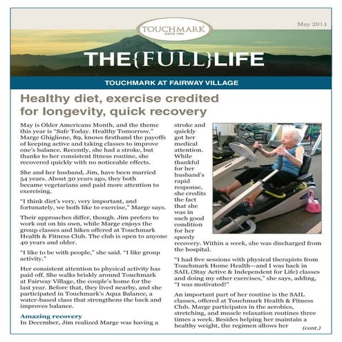 Touchmark at Harwood Groves - April 2014 Newsletter | PDF