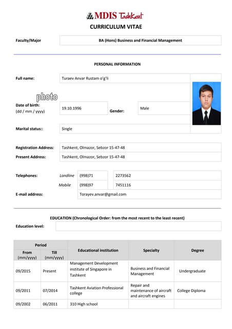 CV