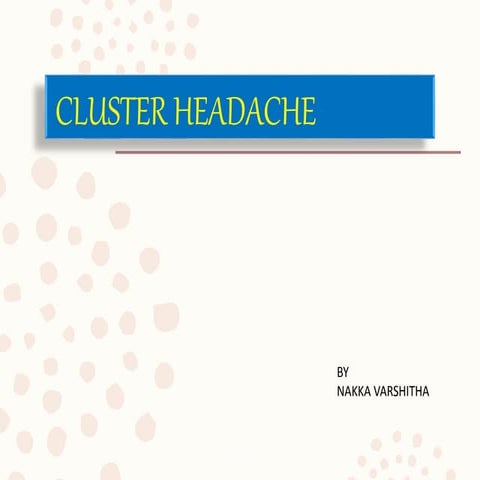  cluster headaches