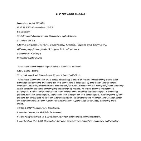 Kenneth Barr cv | PDF