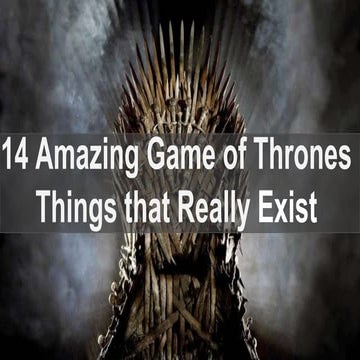 Game of Thrones: The Ancient History | PPTX