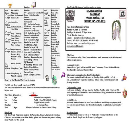 Holy week programme | PDF