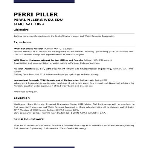 Perri PillerNEW RESUME
