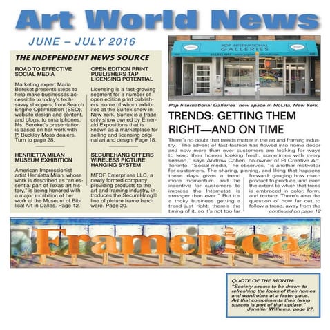 Art World News Article by Maria Bereket, Design Bear