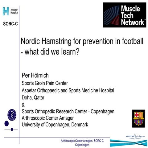 Per Hölmich-  nordic hamstring 
