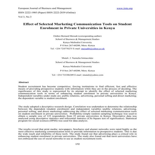 14 bernard effect of selected marketing 172-205