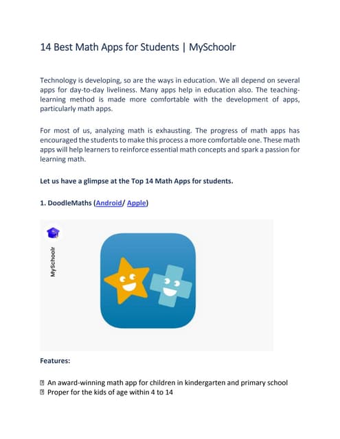 14 best math apps for students