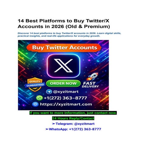 9 Reliable Sites to Buy Aged and Active Twitter/X Accounts in 2026 with ...