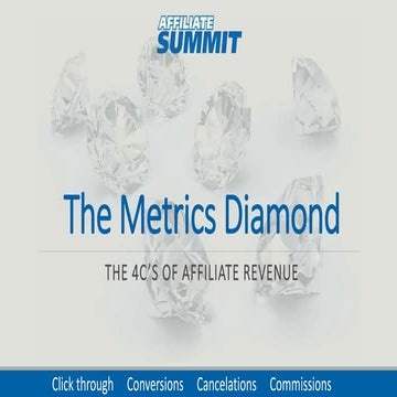 The Metrics Diamond – The 4C’s of Affiliate Revenue