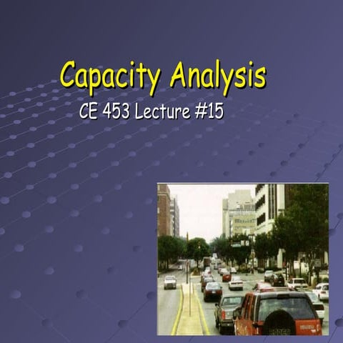Capacity analysis Of Highways