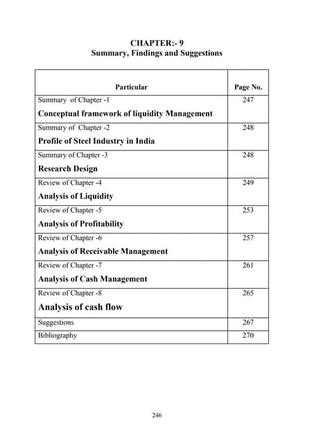 liquidity management