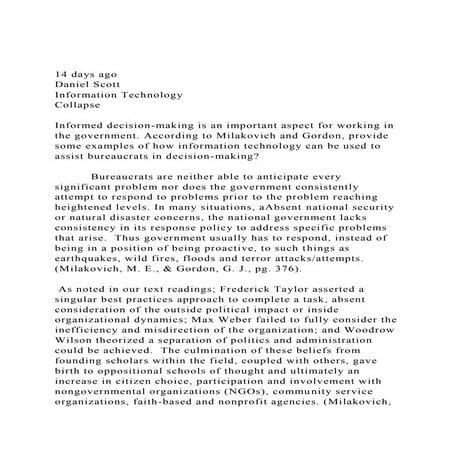 14 days agoDaniel Scott Information Technology Collapse.docx