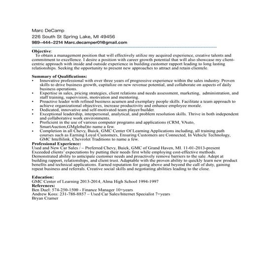 Marcs Resume 2014 (1) | PDF