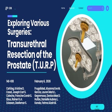 Transurethral resection of the prostate (TURP) | PPTX