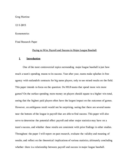 Final Research Paper