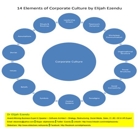 14 Forces of Corporate Culture by Elijah Ezendu